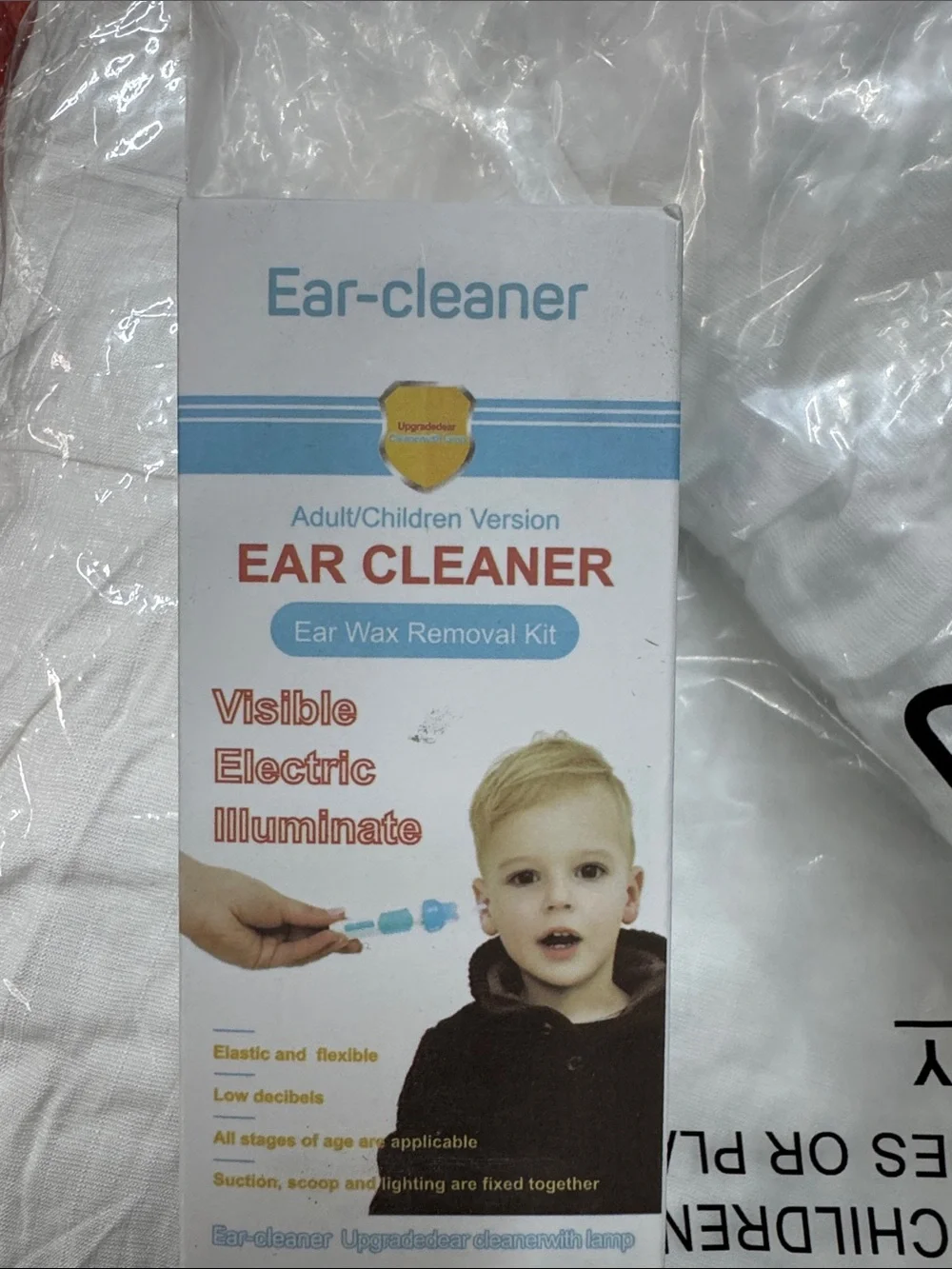 Ear Cleaner Electric Ear Wax Removal Kit for Kids - Blue